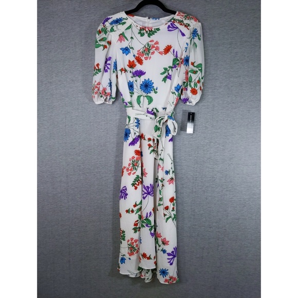 👯♀️Host Pick⚡️Donna Morgan Puff Sleeve Midi Dress - Picture 4 of 12